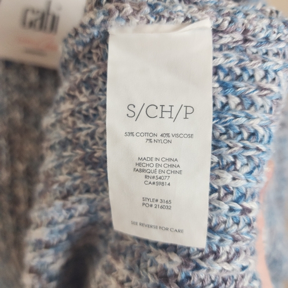 Cabi Love Carol Napa Vest Sleeveless Duster Cardigan Marled Knit Sz Small - Picture 9 of 9